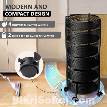 6 Layer Round Shape Kitchen Rack